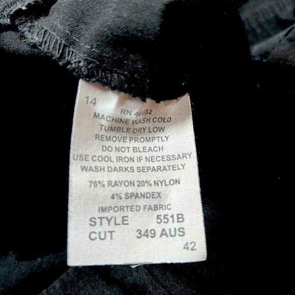 Southern Lady women’s black pants  size 14 - Picture 12 of 14